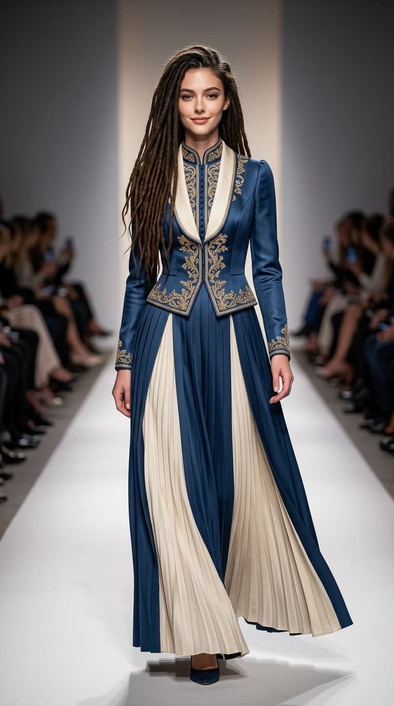 Runway Dreadlocks Fashion edit prompt preview