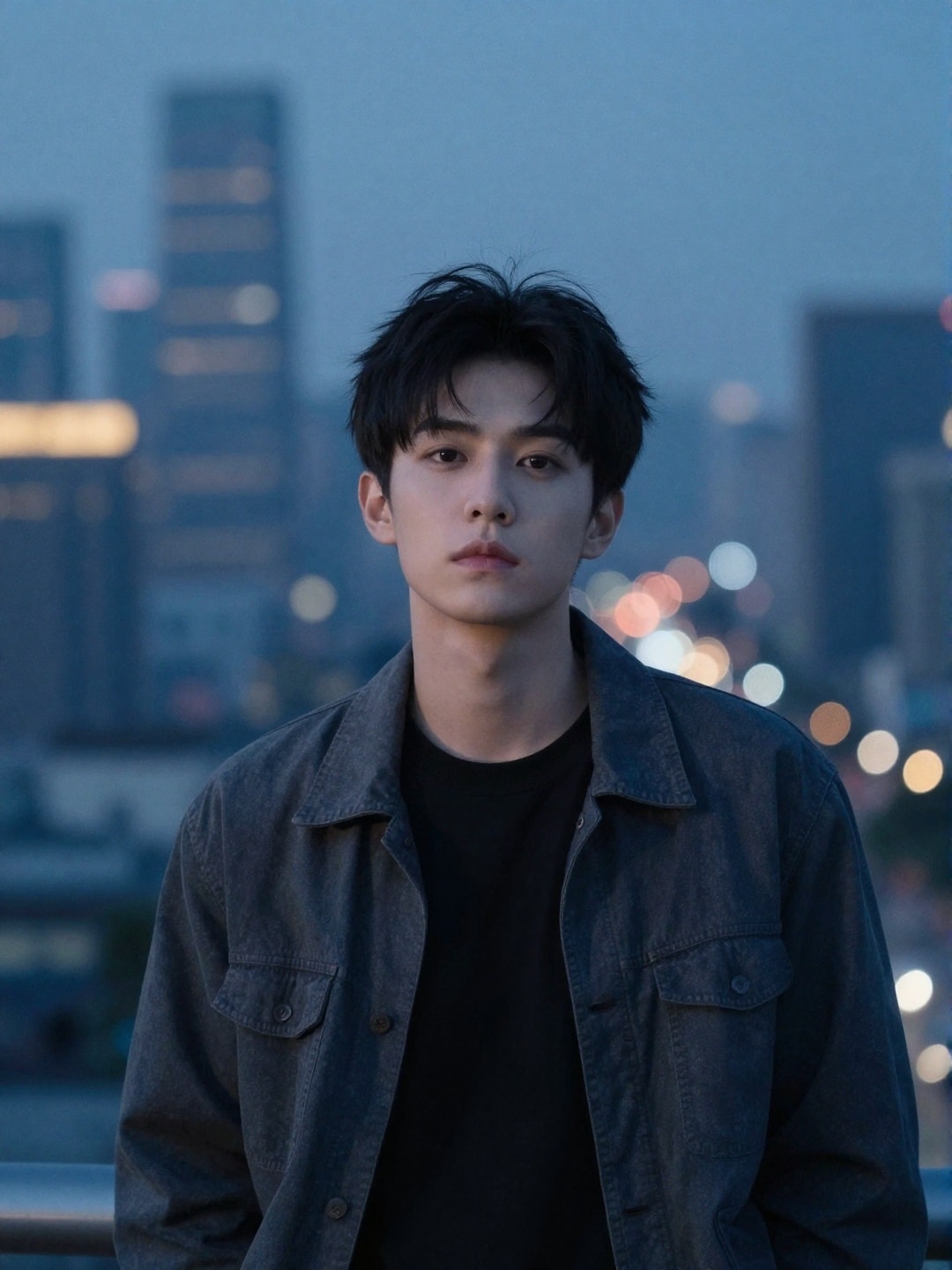 Night city lights