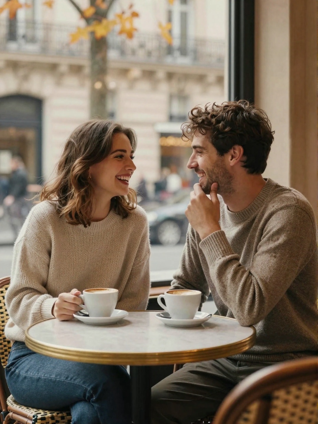 Cozy autumn café